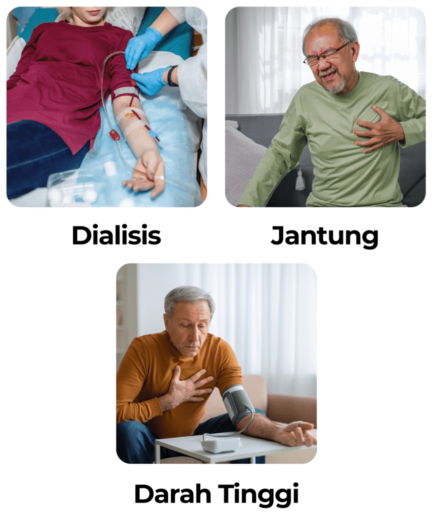 Risiko dialisis, jantung dan darah tinggi