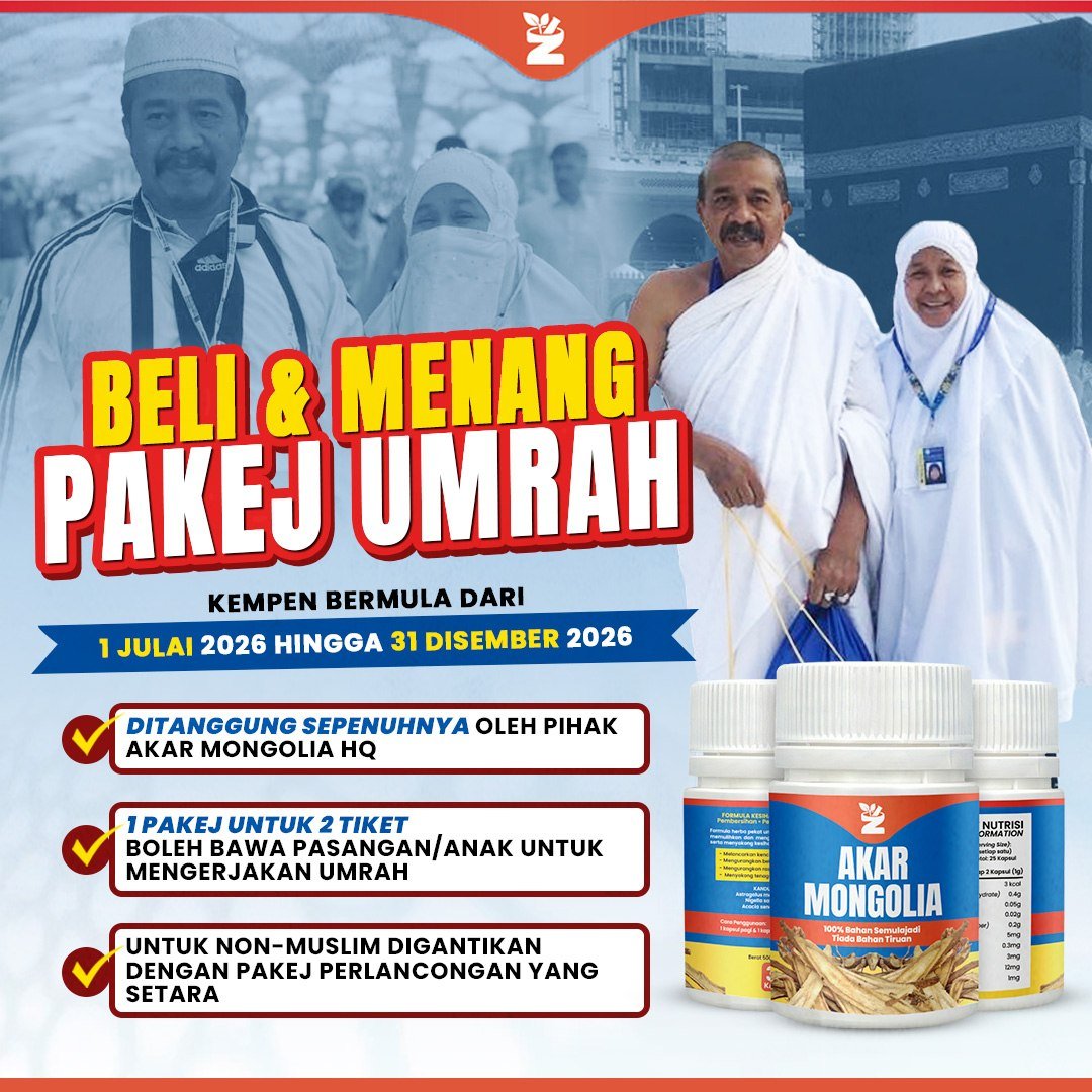 Beli & Menang Pakej Umrah — 1 Julai hingga 31 Disember 2026